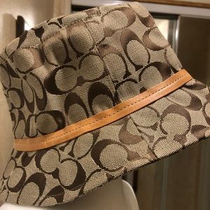 Vintage Coach Signature Bucket Hat NWOT